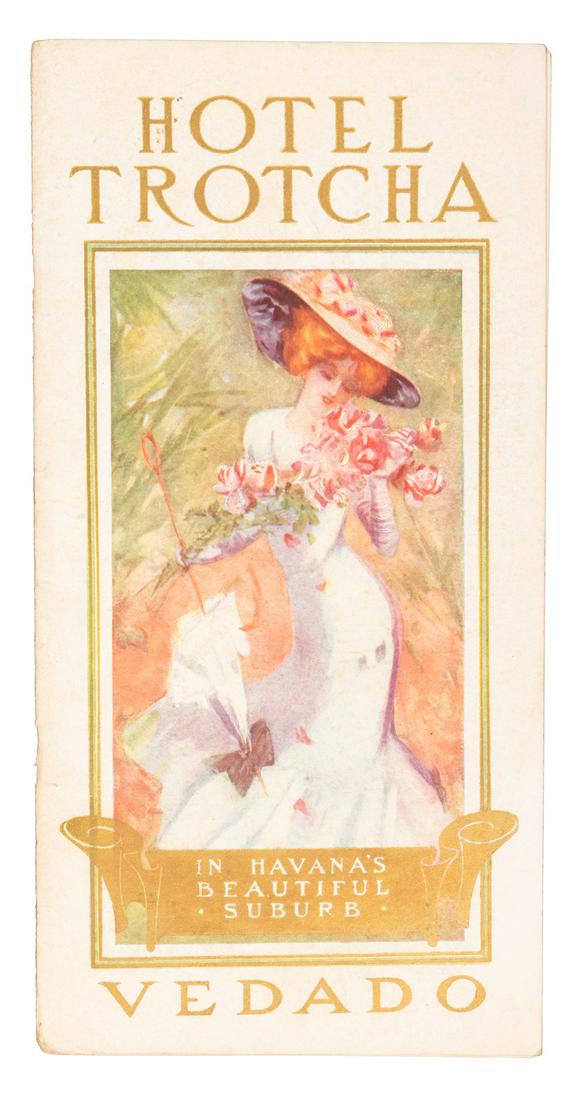 Havana and the Hotel Trotcha, 1909: Heading: (Cuba) Author: Wright, I.A. Title: Hotel Trotcha "The Hotel of Many Attractions" in Vedado, Havana's most aristocratic and salubrious suburb. Cuba Place Published: Chicago, Illinois Publisher
