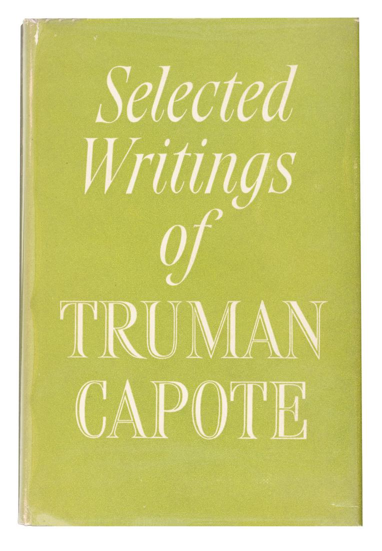 Selected Writings of Capote signed (1 of 2)