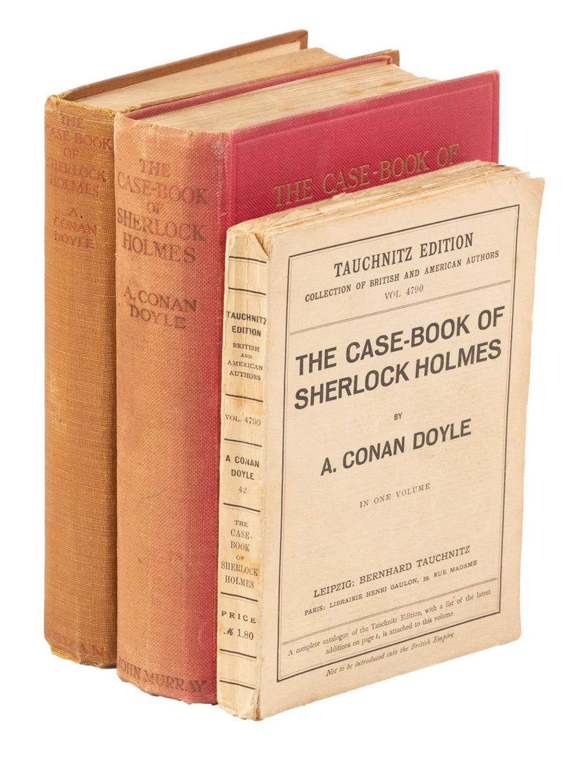Three editions of The Case-Book of Sherlock Holmes (1 of 1)