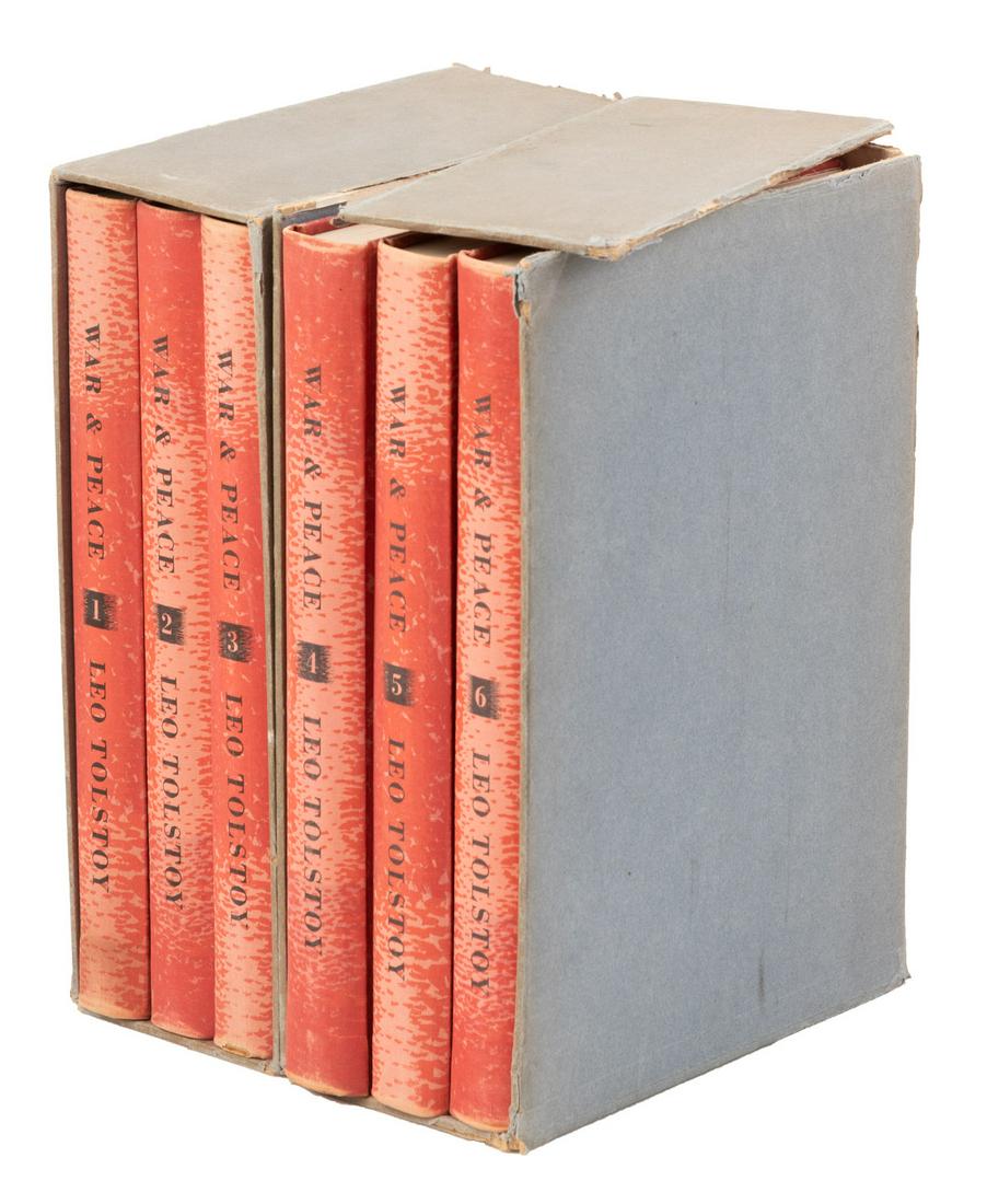 6 vols Tolstoy's War & Peace LEC 1/1500 sgnd by artist (1 of 1)