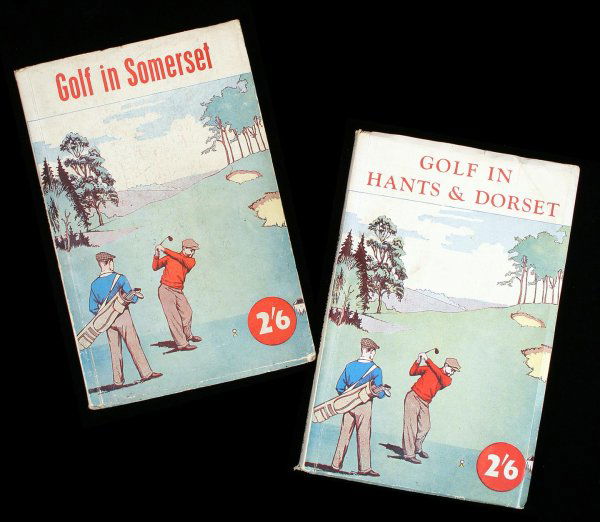 Robert Browning - Lot of 2 golf course guides: Title: Lot of 2 English golf course guides Author: Browning, Robert H.K. Description: With: Golf in Somerset. 59 pp. [1952]. * Golf in Hants & Dorset. 164 pp. [c.1955]. Together, 2 volumes. Illustrate