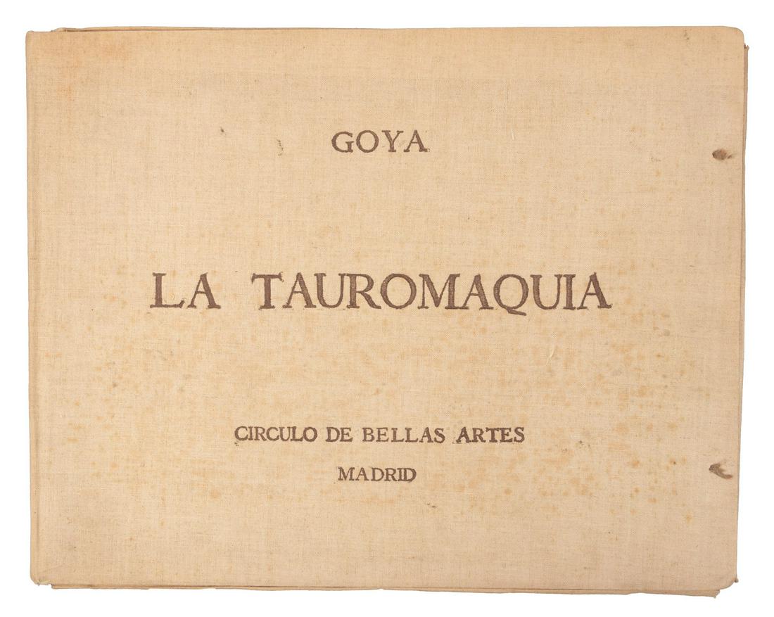 Goya, Tauromaquia, 1929 40 plates (1 of 9)