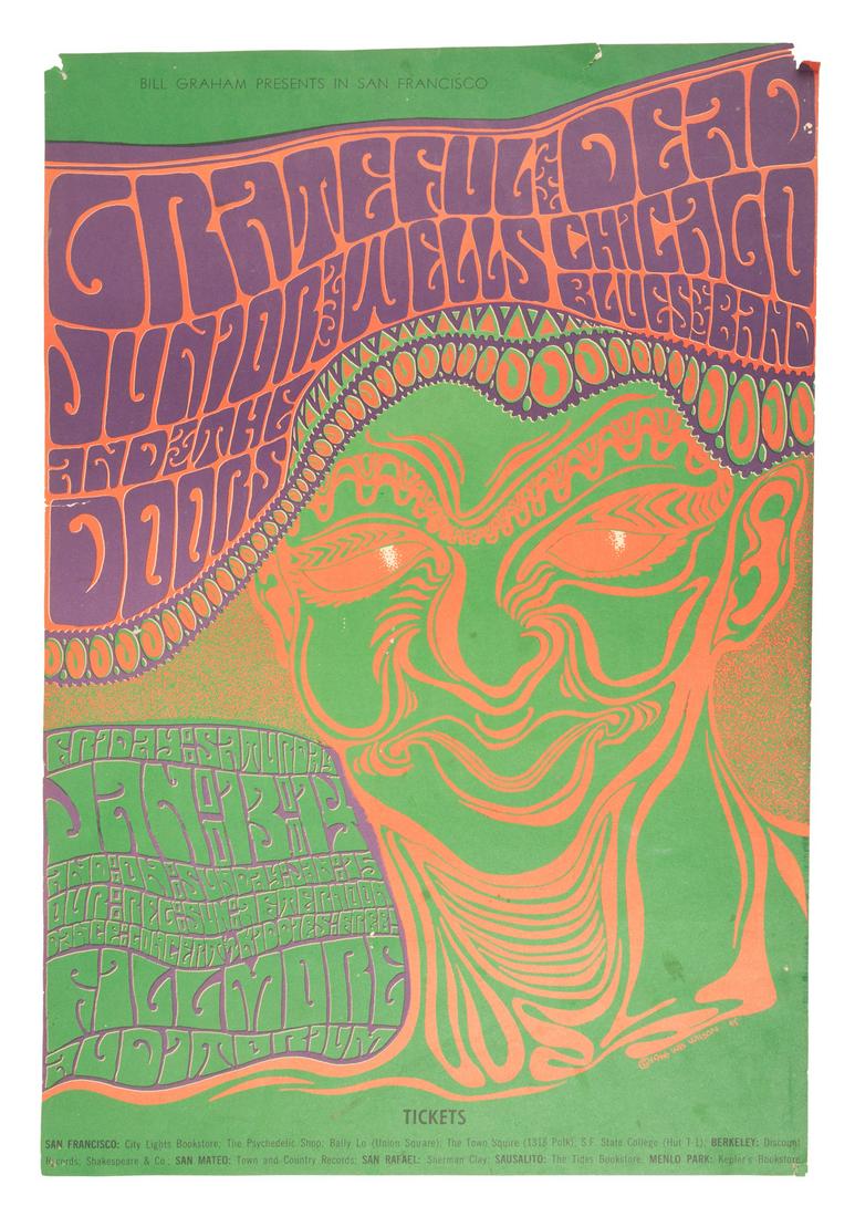 Grateful Dead and the Doors at the Fillmore Jan 1967 (1 of 1)