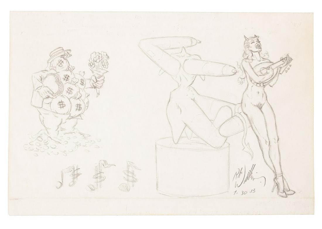 Original pencil sketch by Robert Williams (1 of 2)