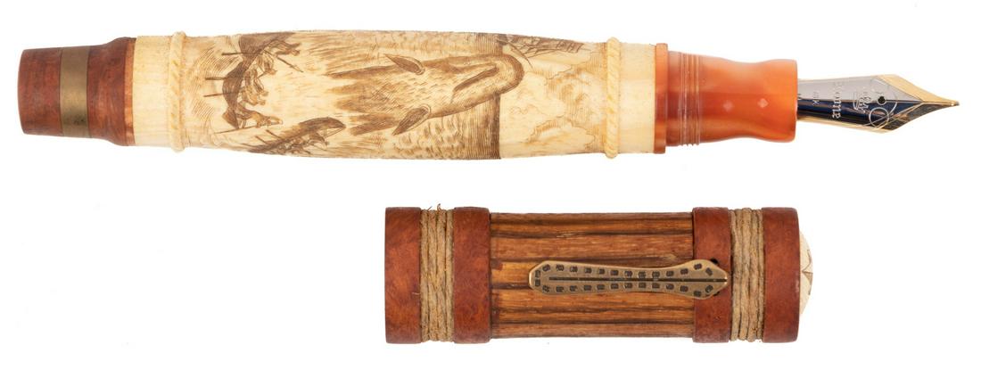 KRONE Moby Dick Ltd Fountain Pen: Heading: Author: Krone Title: Herman Melville Moby Dick Limited Edition Fountain Pen Place Published: United States Publisher: Date Published: 2005 Description: Tribute t