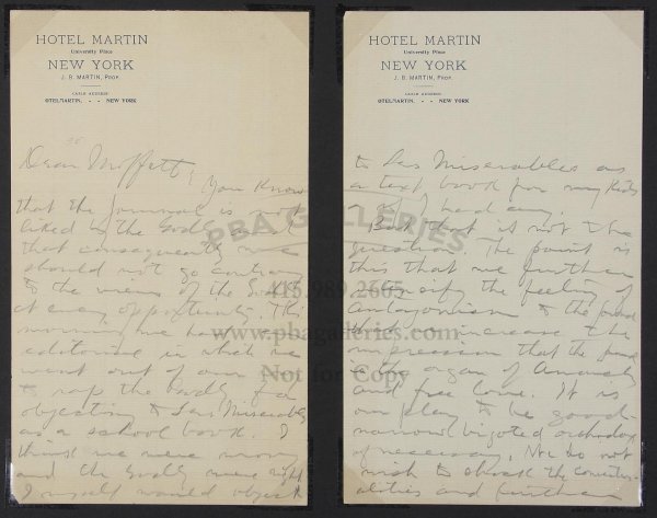 William Randolph Hearst Letter