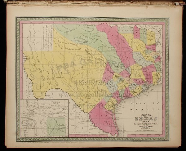 Mitchell, Universal Atlas, 1852 w/67 colored maps