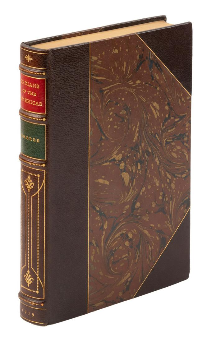 Indians of the Americas Bound by Jas. Macdonald Co.: Heading: (Fine Bindings) Author: Embree, Edwin R. Title: Indians of the Americas Place Published: Boston Publisher:Houghton Mifflin Company Date Published: 1939 Description:
