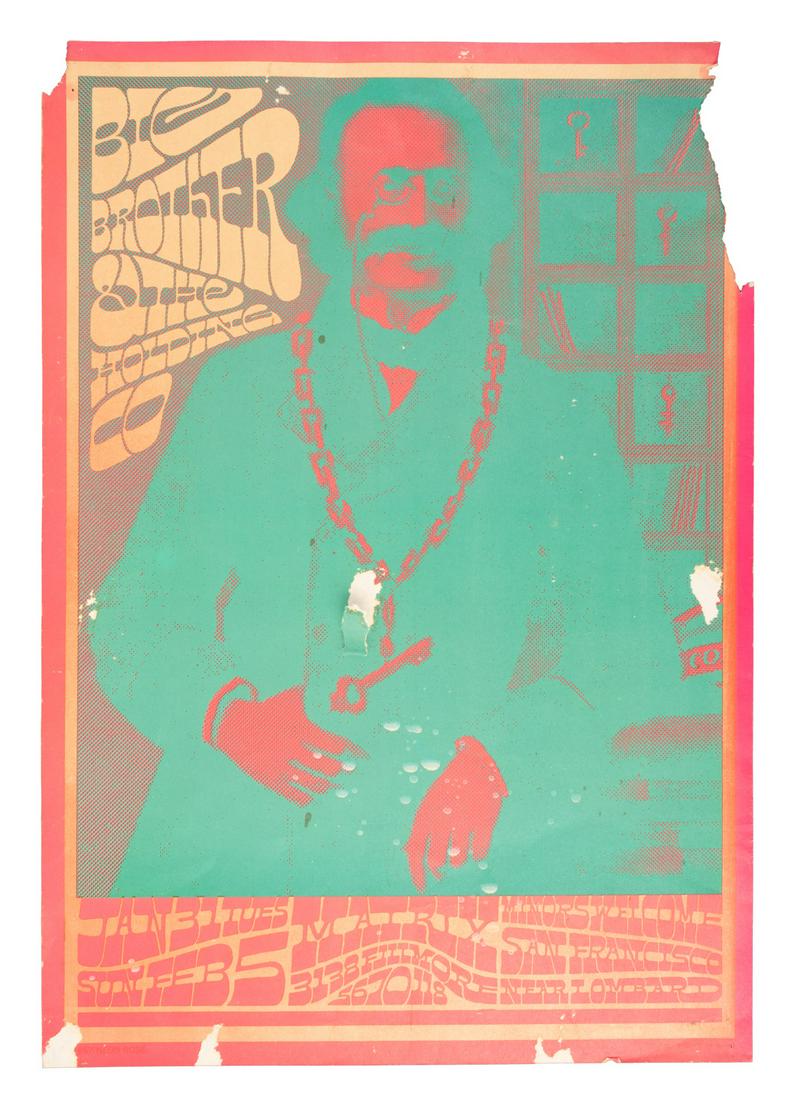 Big Brother and the Holding Co. at the Matrix: Heading: (Rock - posters) Author: Moscoso, Victor, artist Title: Big Brother and the Holding Company at the Matrix Place Published: San Francisco Publisher:The Matrix Date Published: 1967