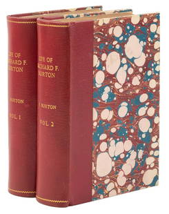 Biography of Sir Richard Burton written by his wife: Heading: Author: Burton, IsabelTitle: The Life of Captain Sir Richard F. Burton Place Published: London Publisher:Chapman & Hall Date Published: 1893 Description: Two volumes. 606; 664 pp. (8vo)