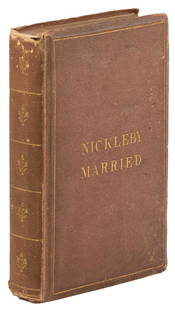Scarce edition of Scenes From the Life of Nickleby: Heading: Author: Dickens, CharlesTitle: Scenes From the Life of Nickleby Married Place Published: London Publisher:John Williams Date Published: 1840 Description: Edited by "Guess." Illustrations by