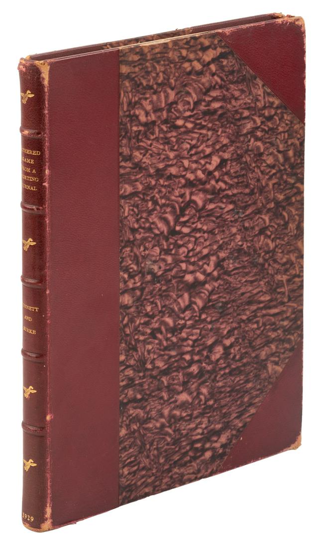 Connett's Feathered Game, 1/50 deluxe ed.: Heading: Author: Connett, Eugene V. Title: Feathered Game, From a Sporting Journal Place Published: New York Publisher:Derrydale Press Date Published: 1929 Description: Ill