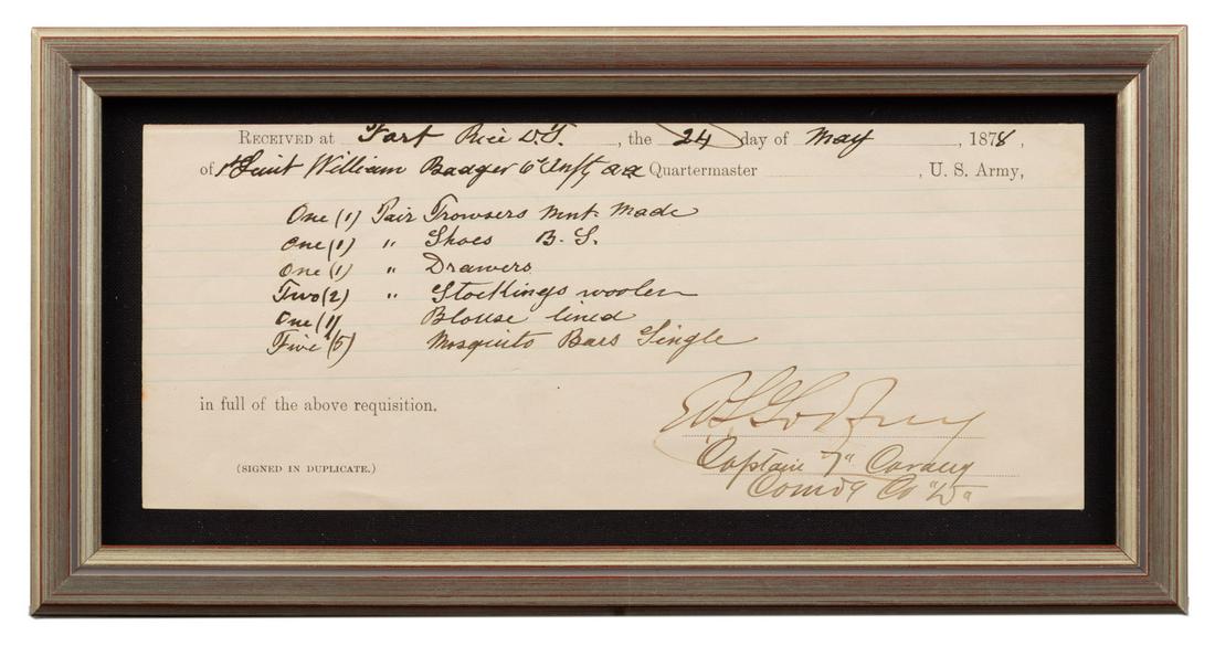 E.S. Godfrey requisitions undies on the frontier (1 of 1)