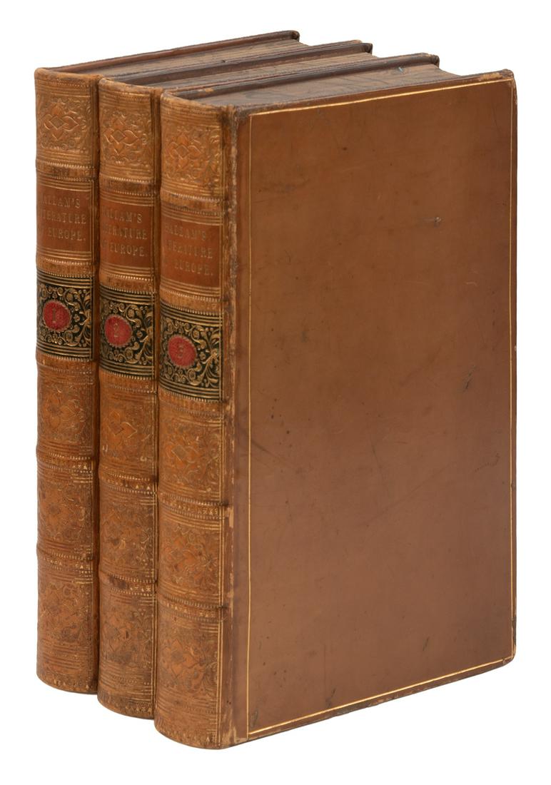 Hallam's Intro to the Literature of Europe finely bound (1 of 1)