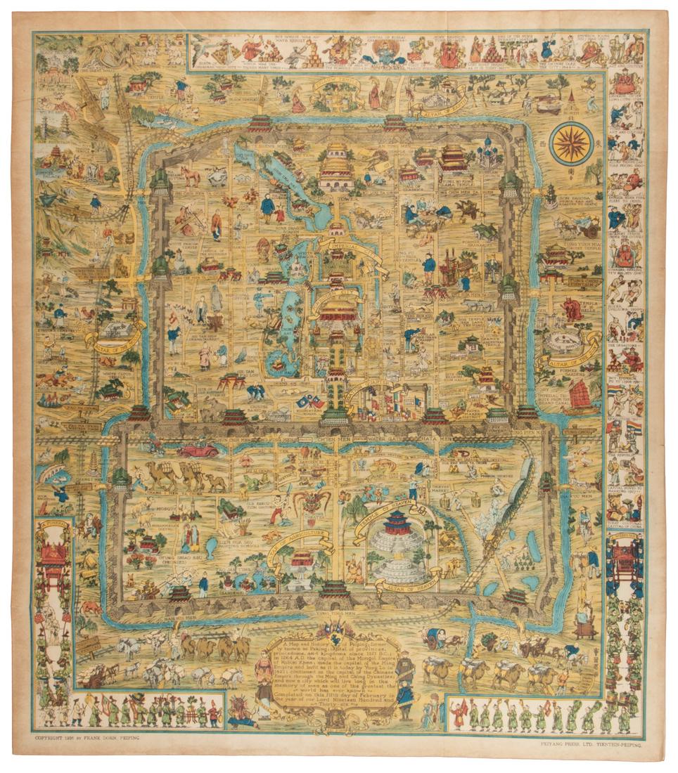 Rare pictorial map of Peking 1936 (1 of 1)