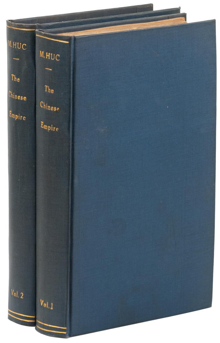 M. Huc's The Chinese Empire w/ folding map (1 of 2)