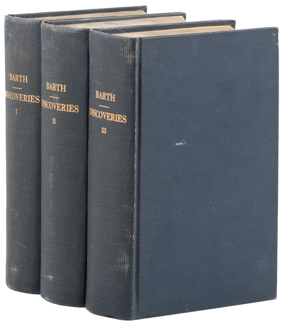 Travels and Discoveries, Barth, 1st American Edition (1 of 4)