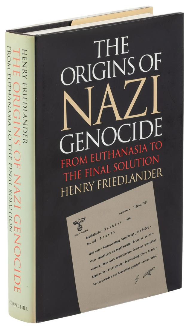 Friedlander The Origins of Nazi Genocide: Heading: Author: Friedlander, Henry Title: The Origins of Nazi Genocide. From Euthanasia to The Final Solution. Place Published: Chapel Hill Publisher:The University of North Carolina Press Date