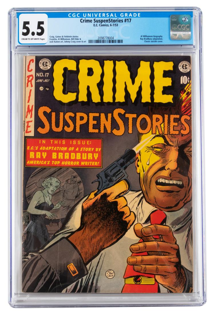 CRIME SUSPENSTORIES #17 * CGC 5.5 * Williamson/Frazetta (1 of 2)