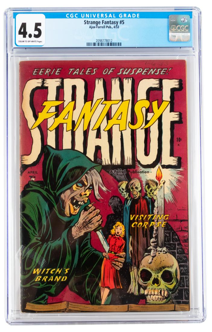STRANGE FANTASY #5 * CGC 4.5 * Ajax-Farrell Horror * (1 of 2)