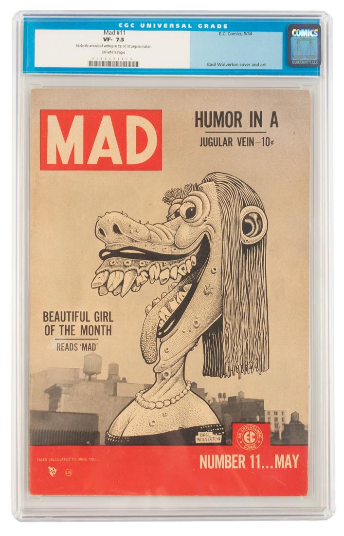 MAD #11 * CGC 7.5 (top 25 copy), Classic Wolverton (1 of 2)