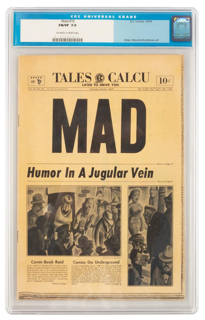 MAD #16 * CGC 7.0 * Classic "Comics Go Underground" Gag (1 of 2)