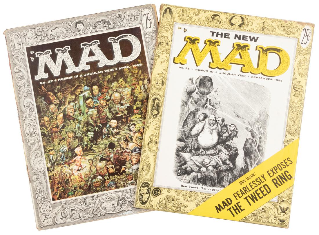 MAD Magazines #'s 25 & 27 * 1.5 *Kurtzman, Wood, Davis, (1 of 2)