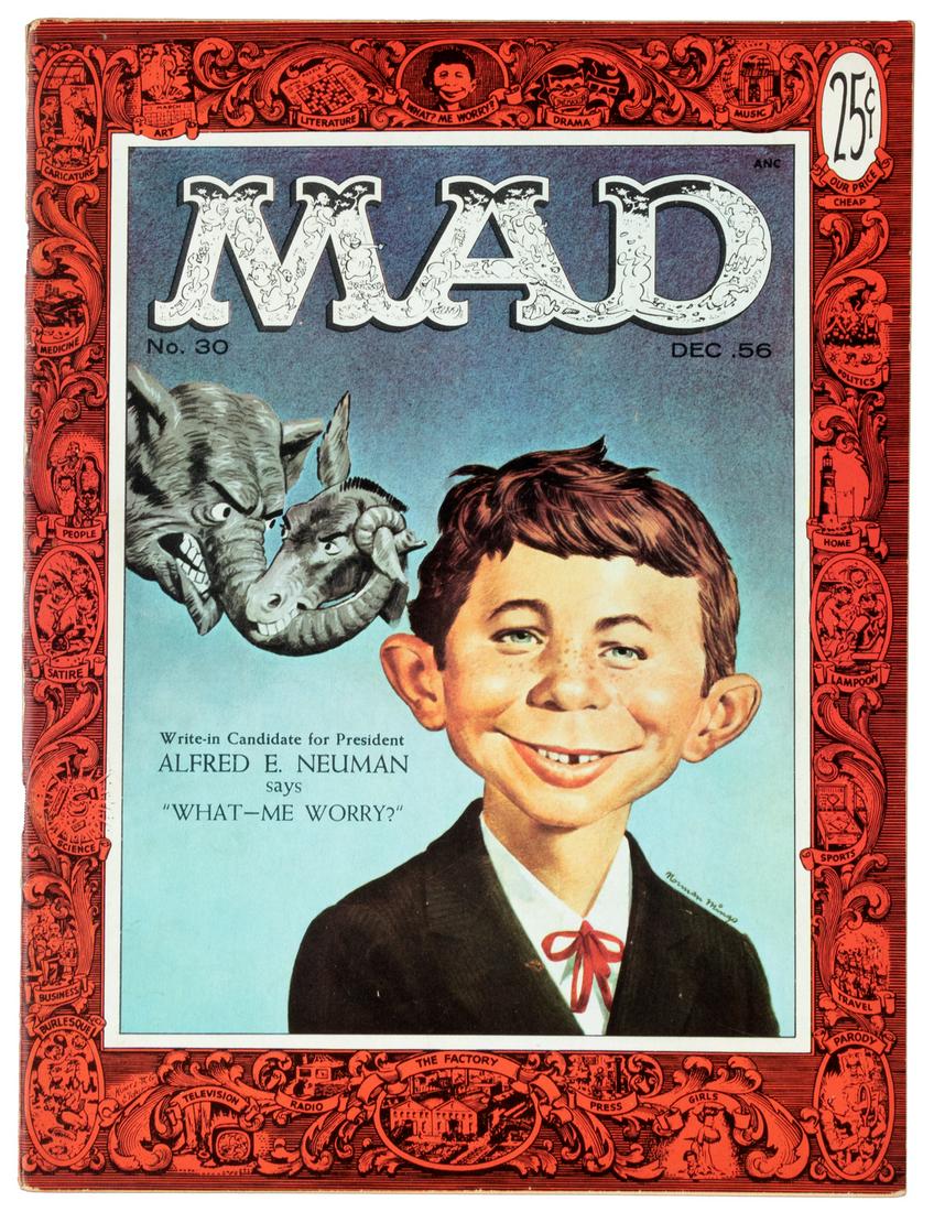 MAD #30 * 6.0 * 1st MINGO Alfred E. Neuman cover (1 of 2)
