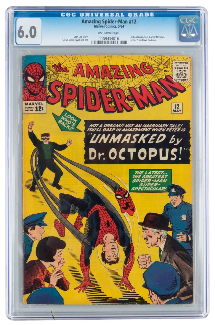 AMAZING SPIDER-MAN #12, CGC 6.0, Unmasked by Doc Ock (1 of 2)