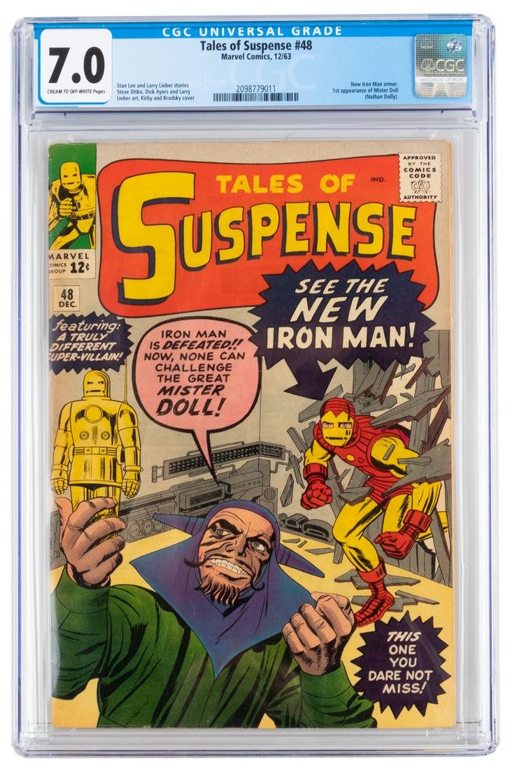 TALES of SUSPENSE #49 * CGC 7.0 * 1st Red & Gold IRON (1 of 2)