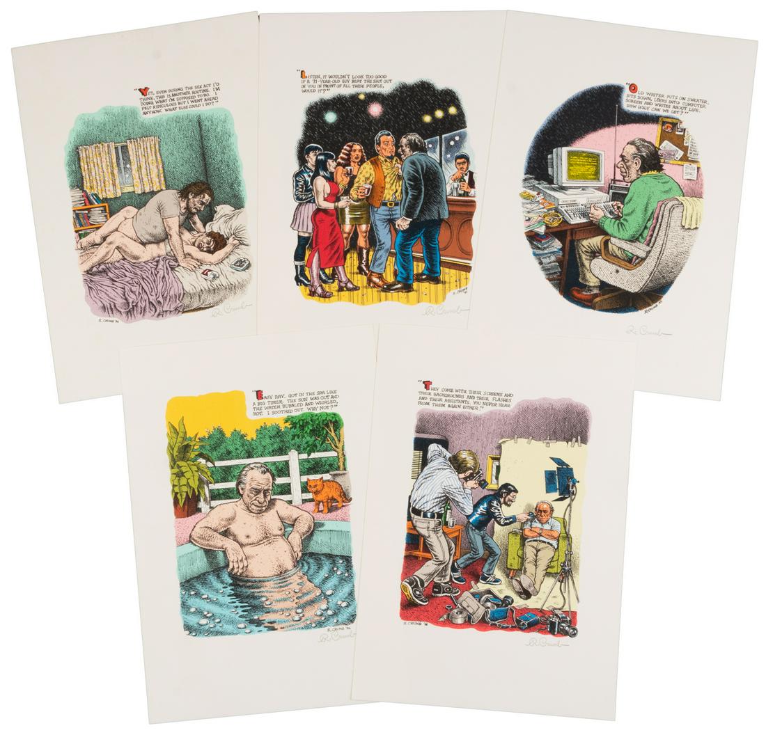 R. CRUMB * 5 Signed Serigraphs * BUKOWSKI * Captain Out (1 of 2)