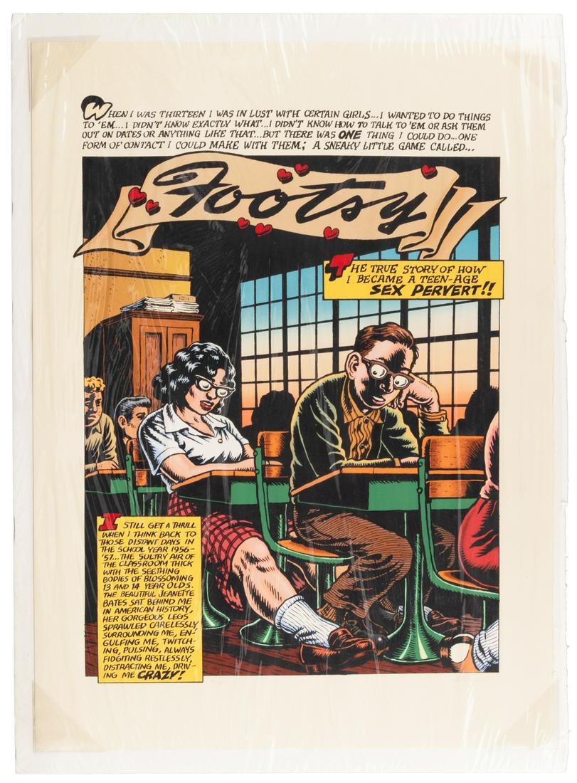 R. CRUMB Signed, Limited FOOTSY Serigraph, 1994 (1 of 1)