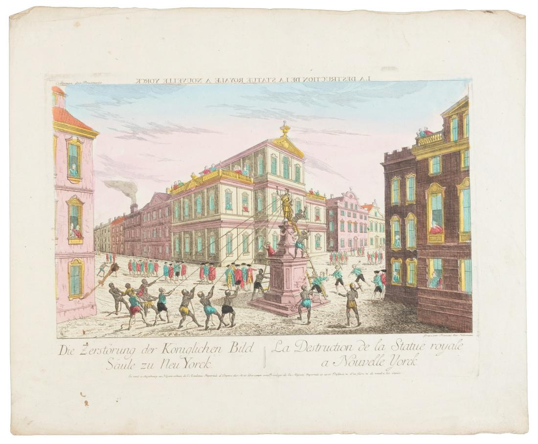 Sons of Liberty destroy George III statue (1 of 1)