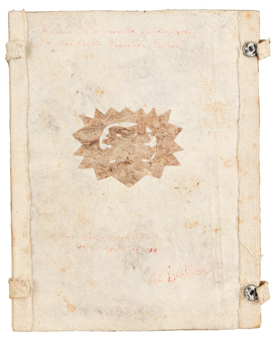 Amate cut-out paper book, 1978 (1 of 4)