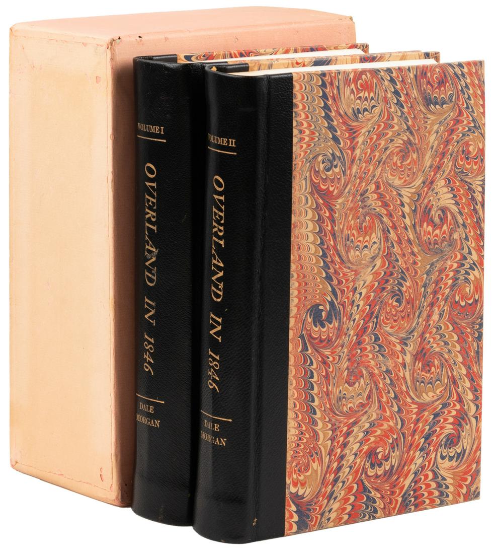 Limited Edition Morgan's Overland in 1846 Signed,: Heading: Author: Morgan, Dale, editor Title: Overland in 1846. Diaries and Letters of the California-Oregon Trail Place Published: Georgetown Publisher:The Talisman Press Date Published: 196