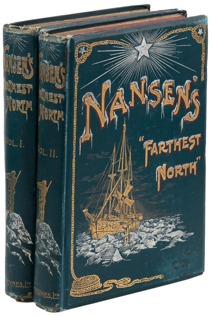 Nansen's Farthest North in 2 vols, London 1898 (1 of 4)