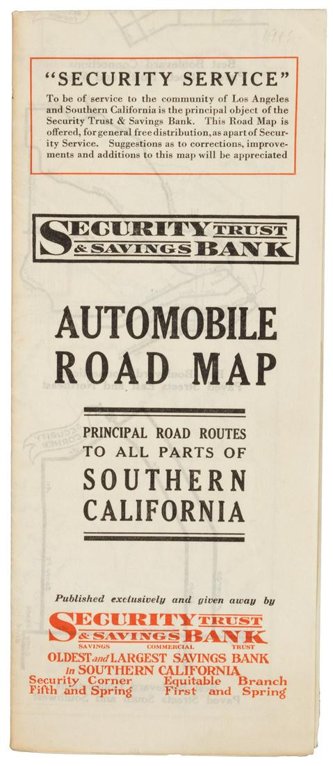 Road map of Southern California 1918 (1 of 4)
