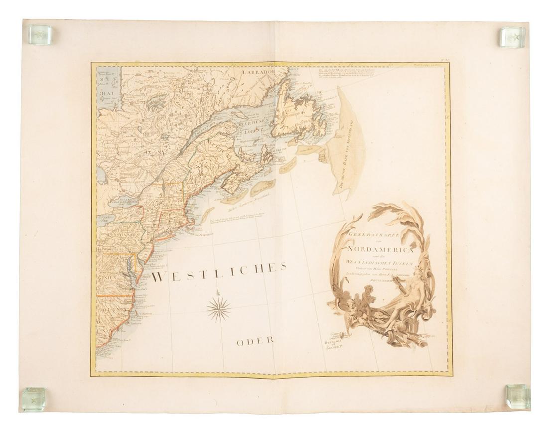 North America on four sheets 1788: Heading: Author: Schraembl, Franz Anton Title: Generalkarte von Nordamerica samt den Westindischen Inseln Verfasst von Herrn Pownall Place Published: Vienna Publisher: Date Published: 1788
