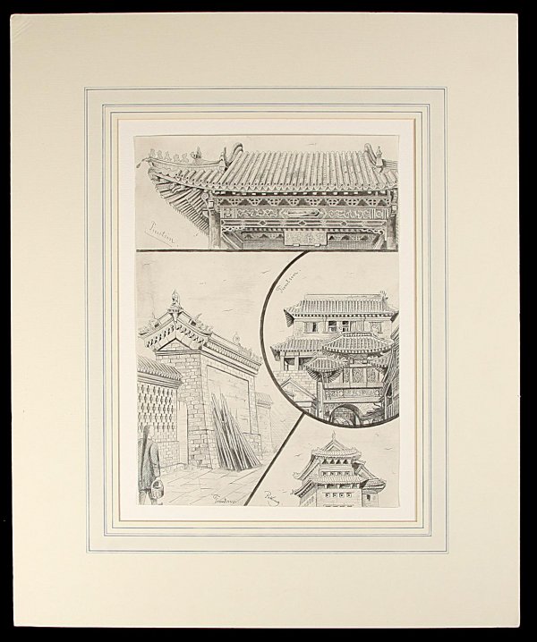 Von Pfeifer, Studies of Peking & Tientsin drawing