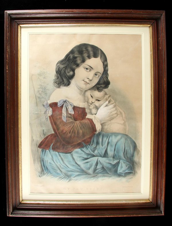 Currier & Ives rare large folio sentimental piece