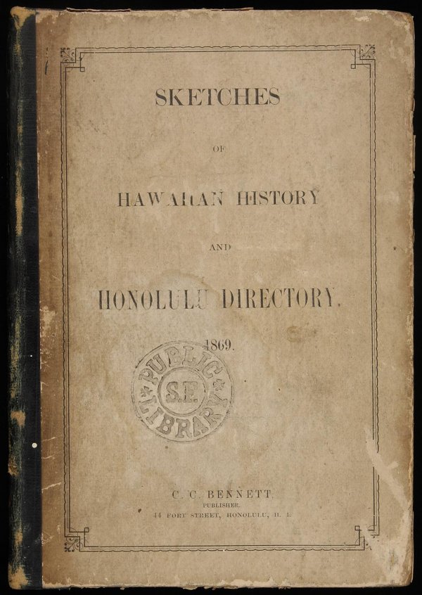 First Honolulu Hawaii City Directory 1869 - 2