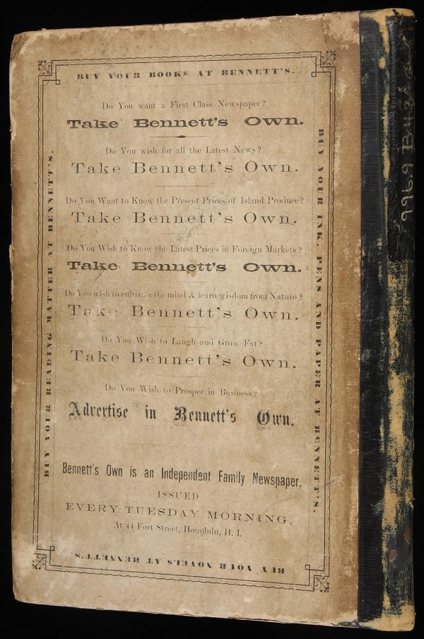 First Honolulu Hawaii City Directory 1869 - 3
