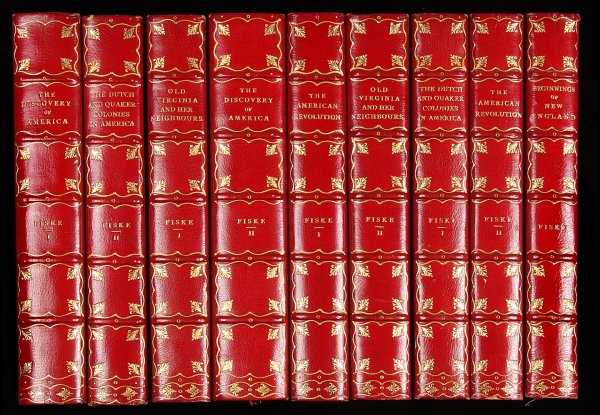Works of John Fiske Finely Bound