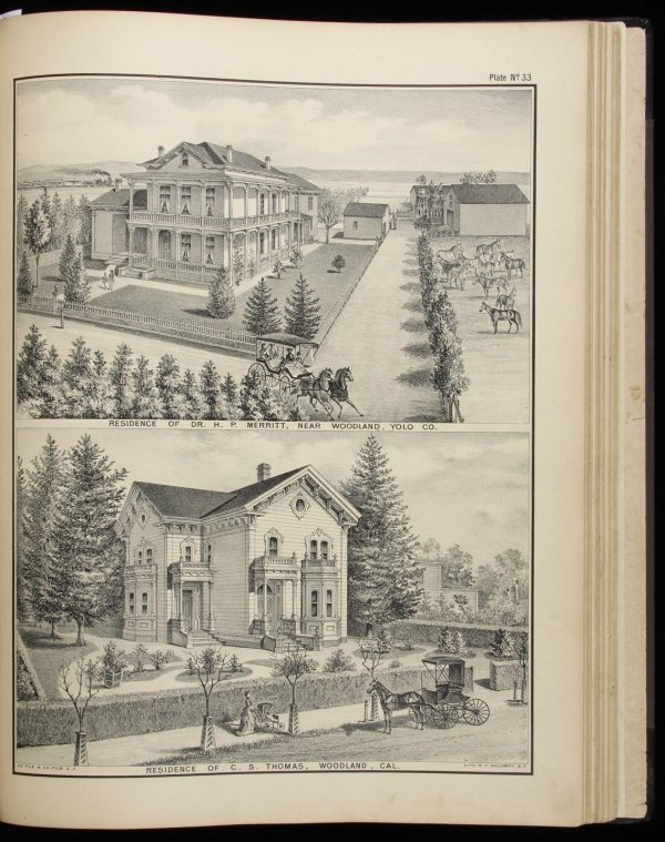 Yolo County California Illustrated Atlas 1879 - 5