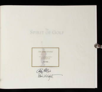 Ellis & Wright The Spirit of Golf Sgd. Deluxe Ltd: Title: The Spirit of Golf Author: Ellis, Ray & Ben Wright Description: 111 pp. Introduction by Herbert Warren Wind. Illustrated throughout from color artwork by Ray Ellis. Includes the signed limited