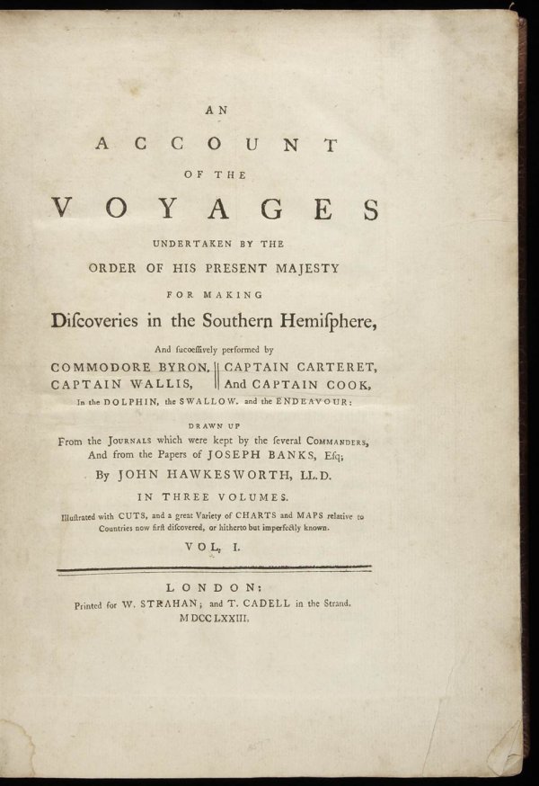 First Voyage of Capt. James Cook 1773 - 4