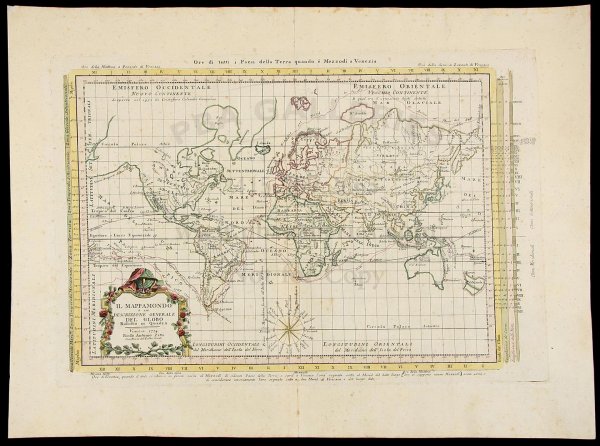 Zatta map of the World 1774