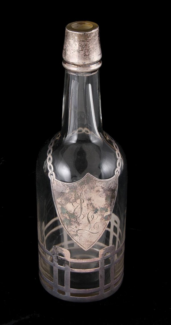 Jack London's Antique Glass Liquor Bottle