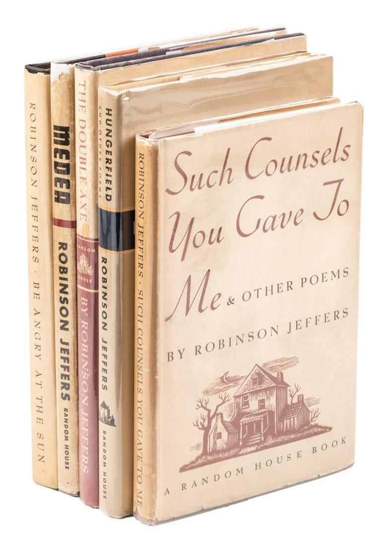Five Robinson Jeffers 1st trade editions w/ jackets (1 of 1)