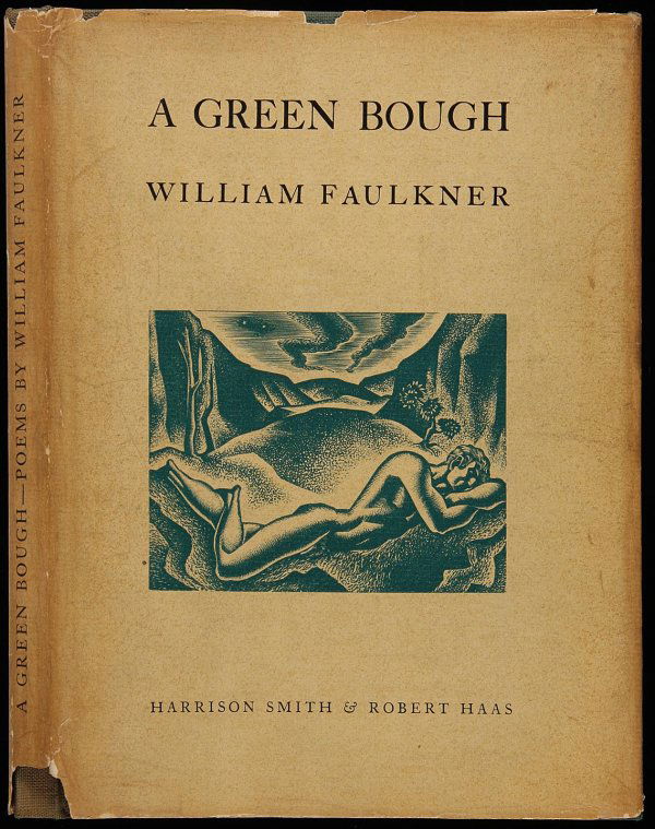 First Edition of Faulkner's Green Bough in Jacket: Title: A Green Bough Author: Faulkner, William Description: Green cloth lettered in gilt on spine, pictorial jacket designed by Lynd Ward. First Trade Edition.This collection of Faulkner's poetry is b